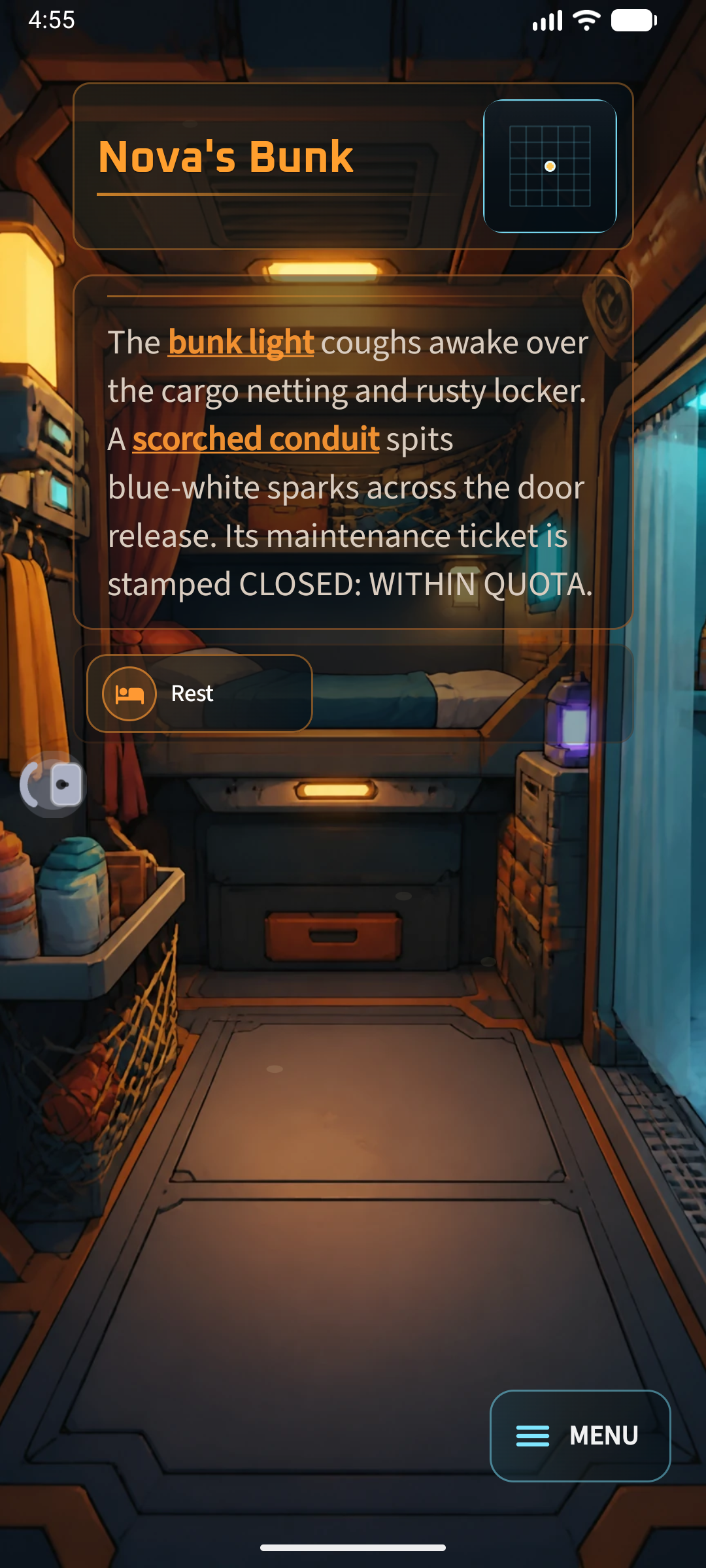 Starborn In-Game Exploration Interface